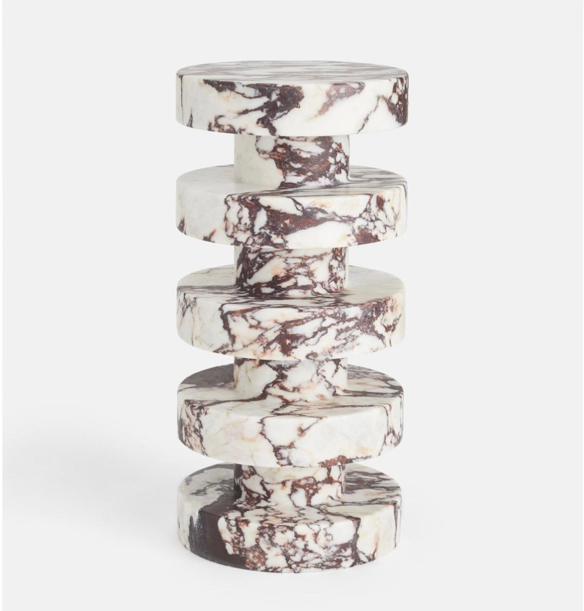 Wired marble side table