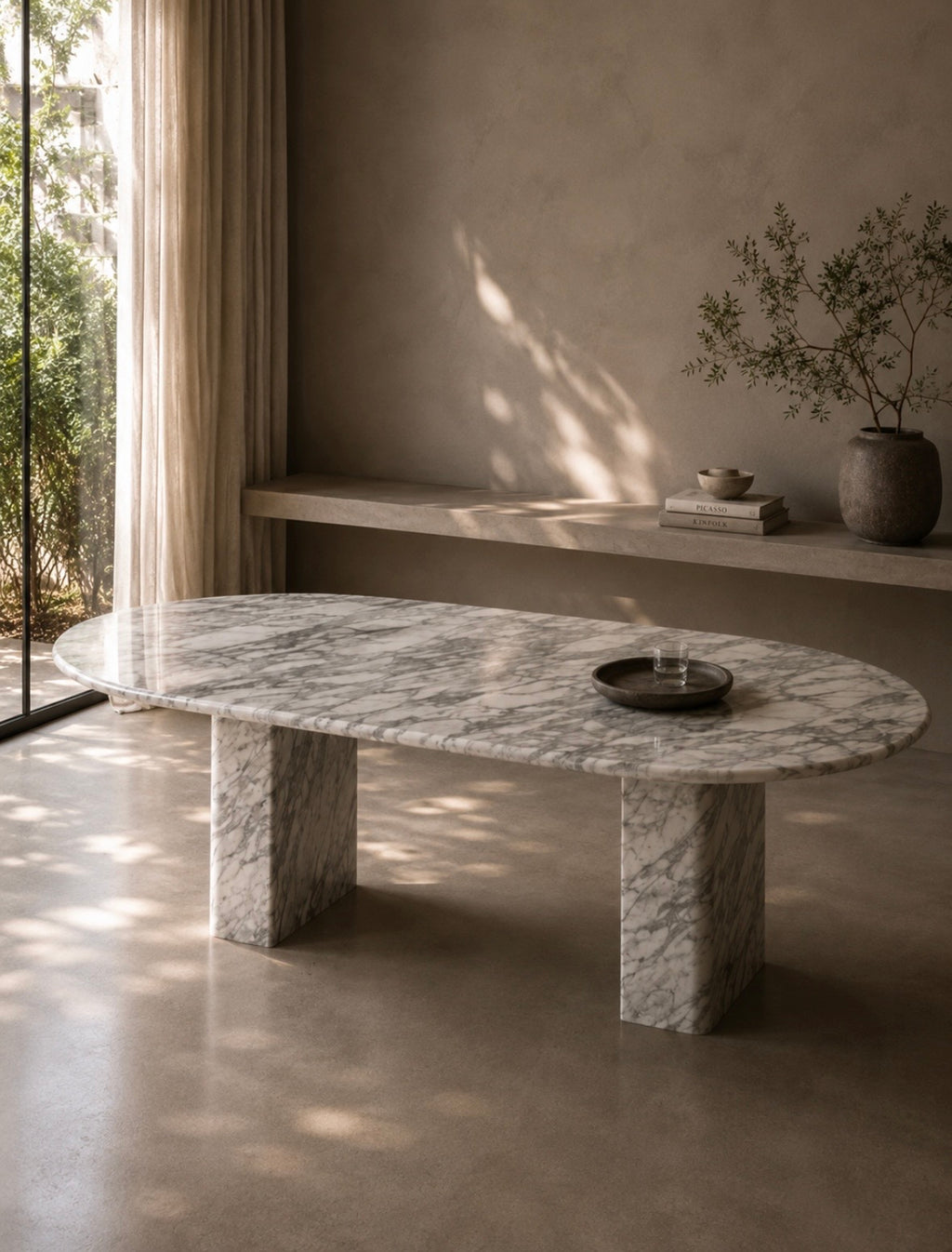 Tones of grey dinning table