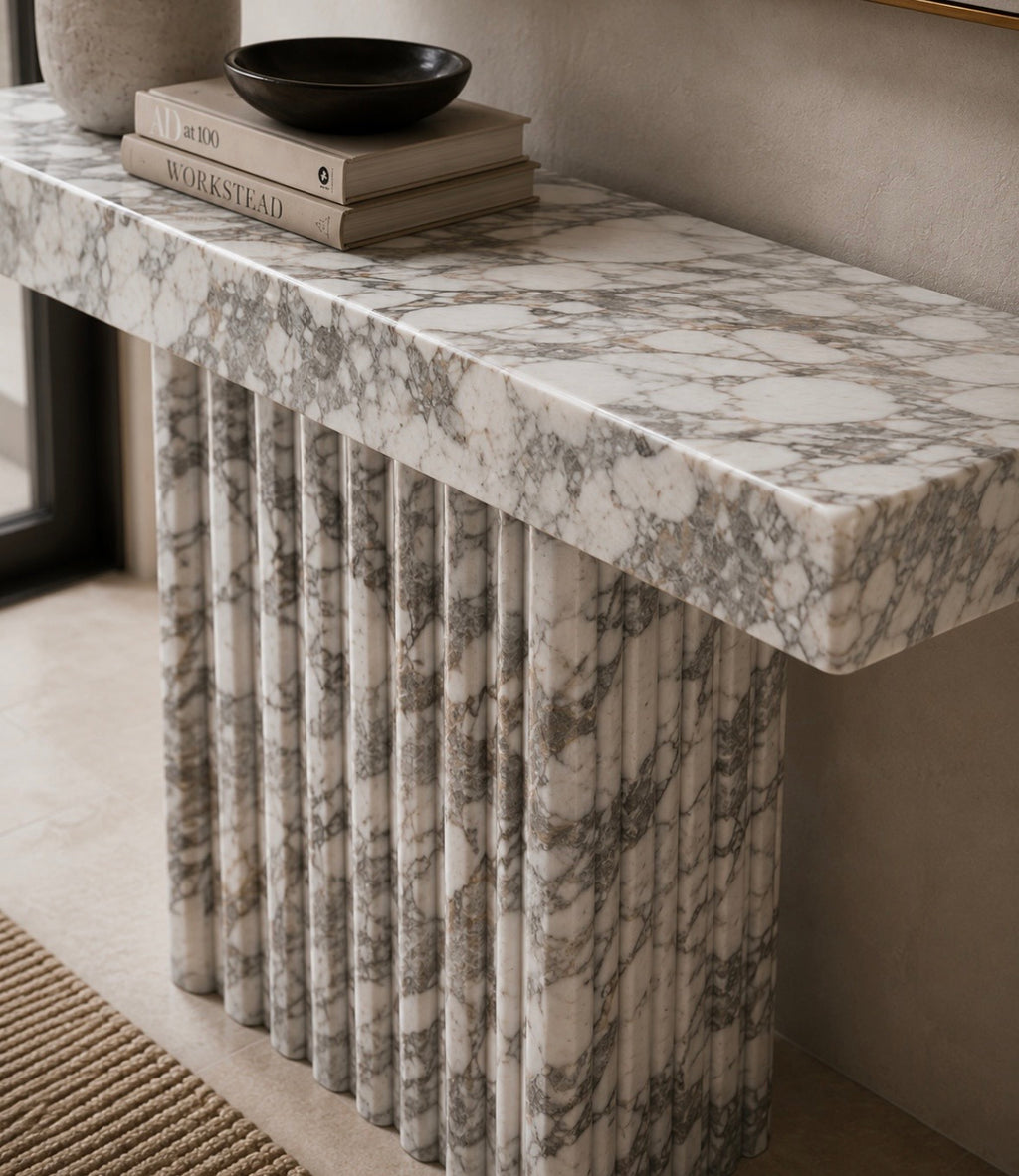 Marcel marble console table