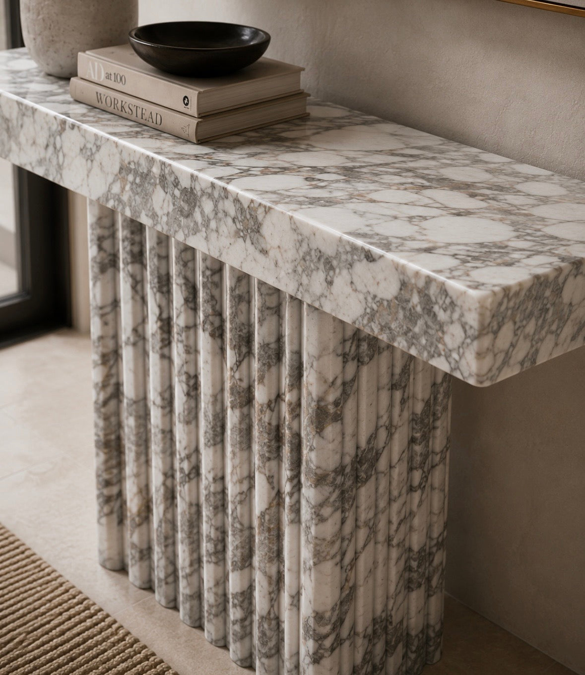 Marcel marble console table