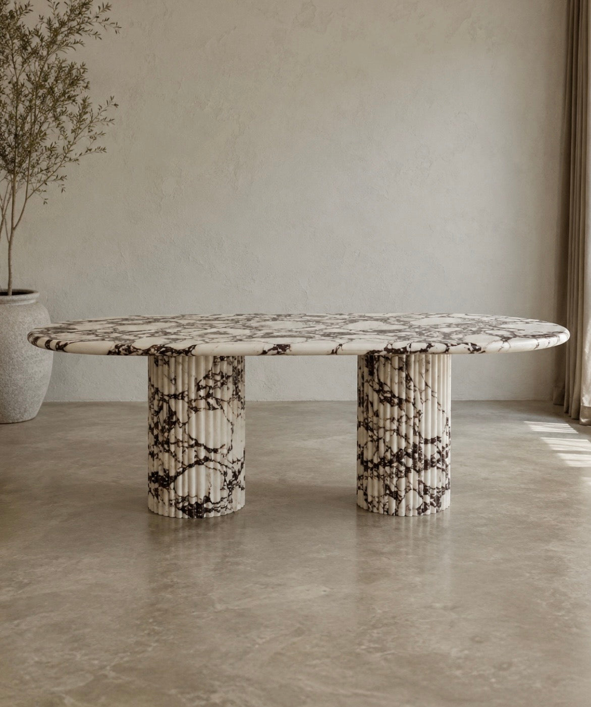 Burgundy viola marble Dinning table