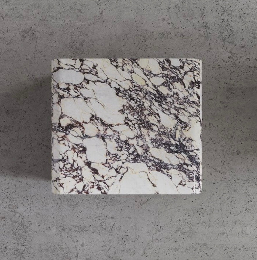 Viola marble curved coffee table