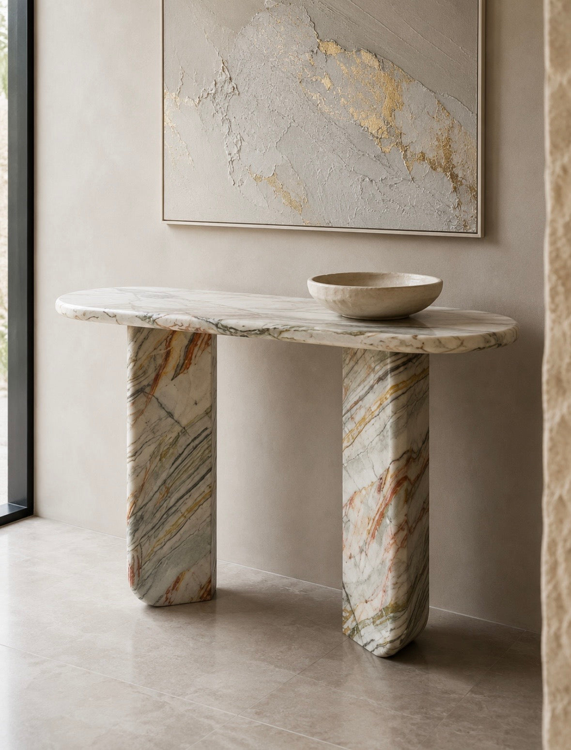 Habour onyx console table