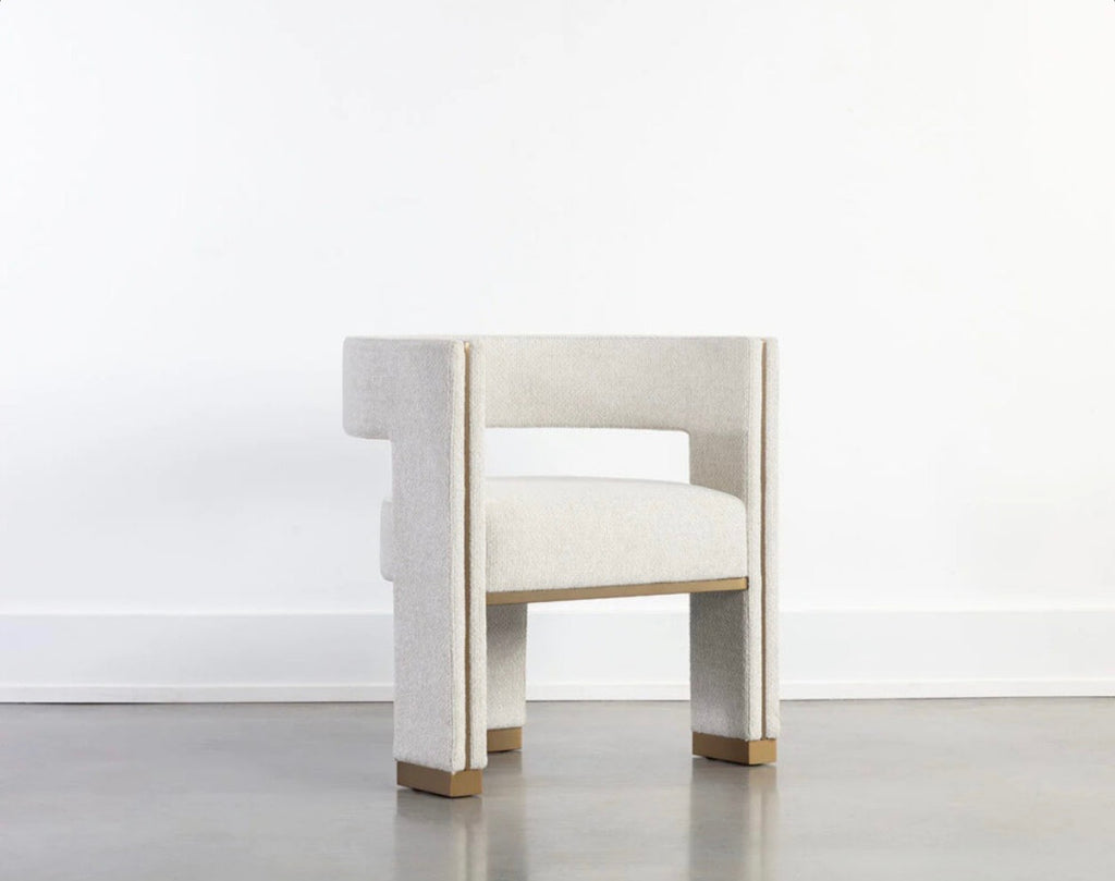 Luxe linen dinning chair