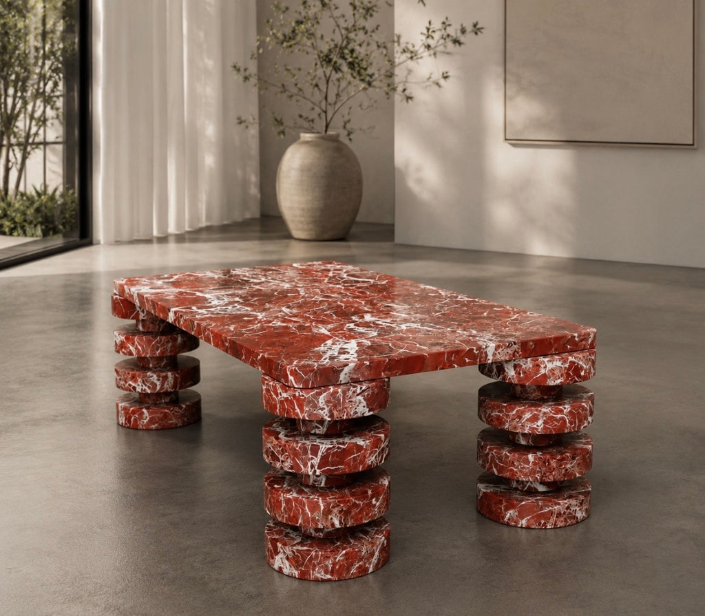 Rossa marble coffee table