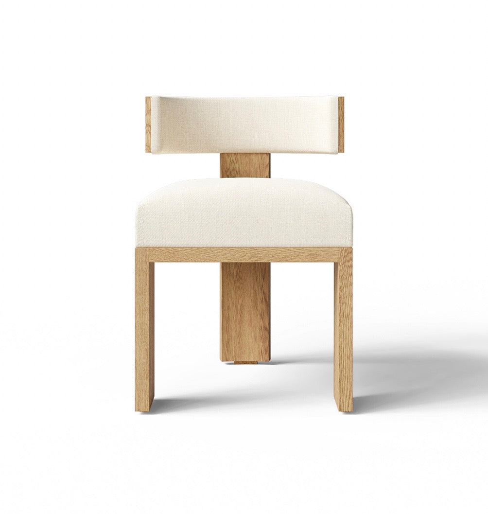 Oak wood dinning chair