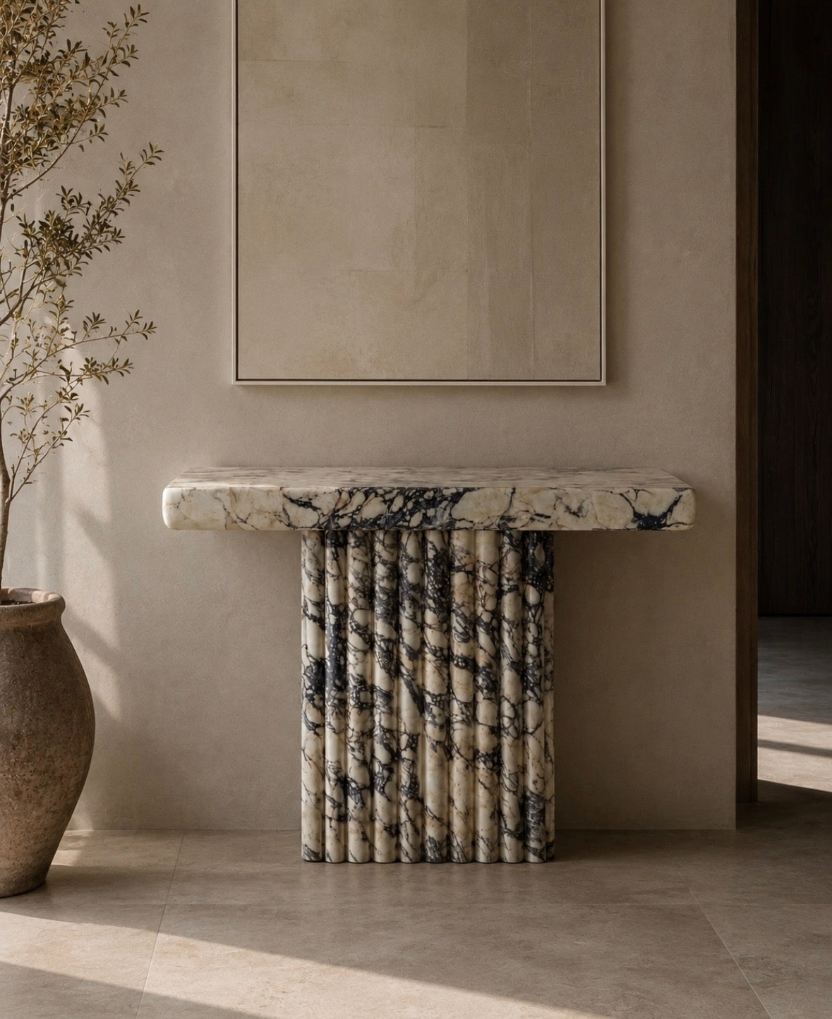 Salute marble console table