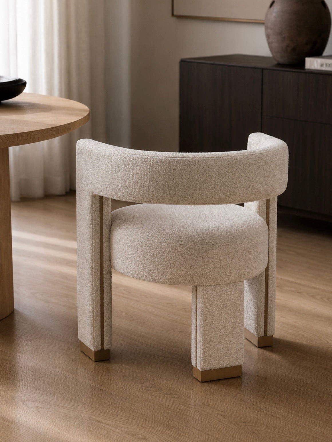 Luxe linen dinning chair