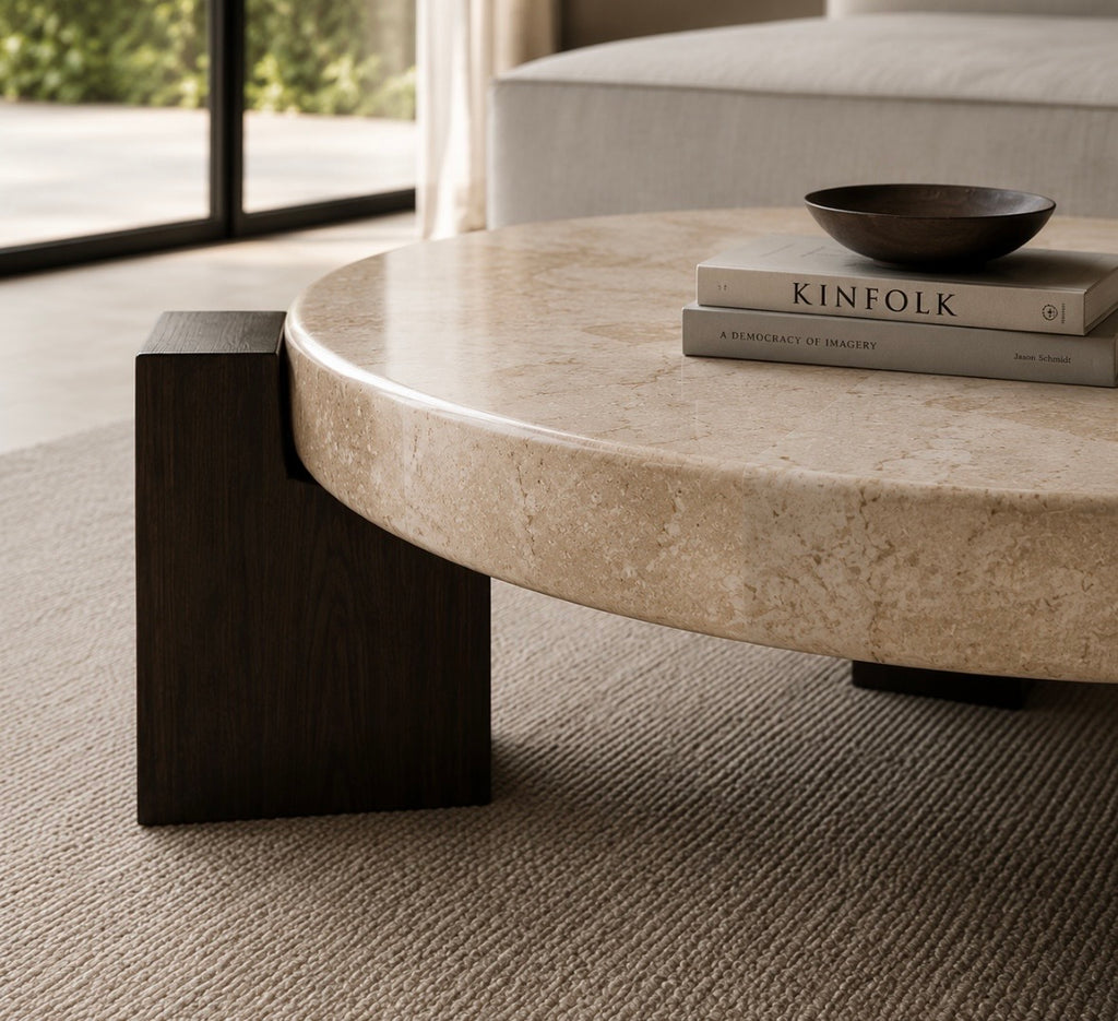 Cecil wooden frame coffee table