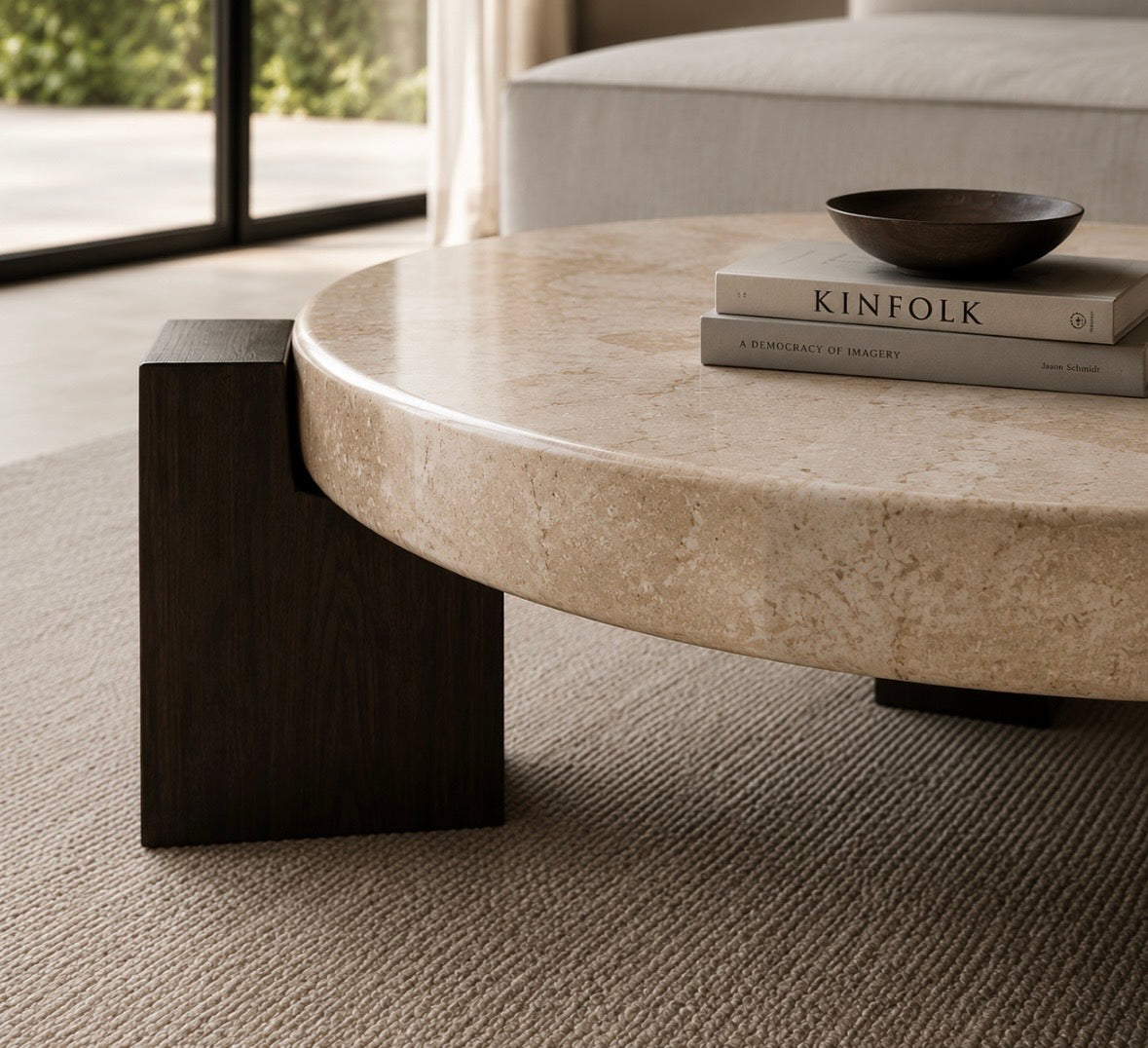Cecil wooden frame coffee table