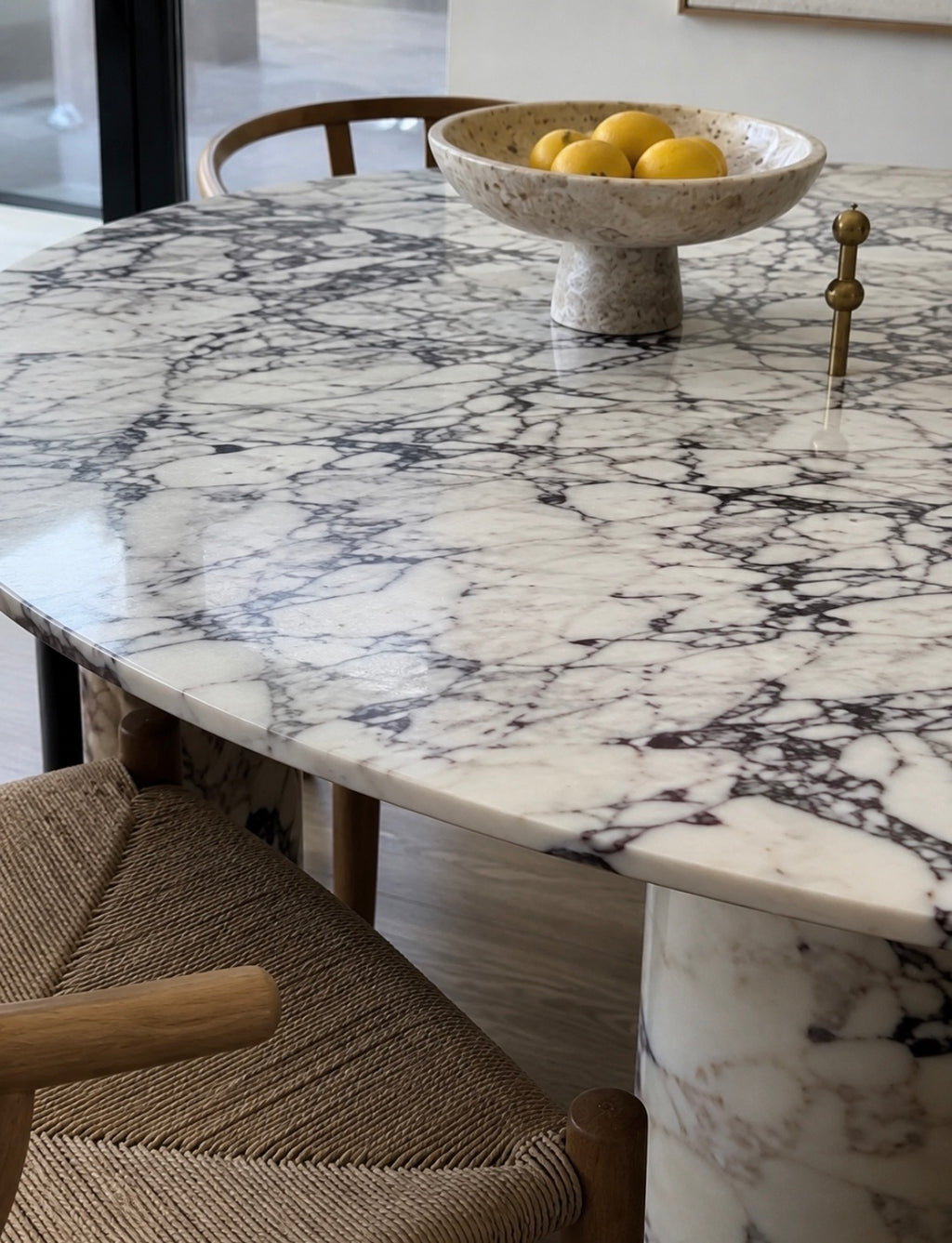 Heat viola marble dinning table