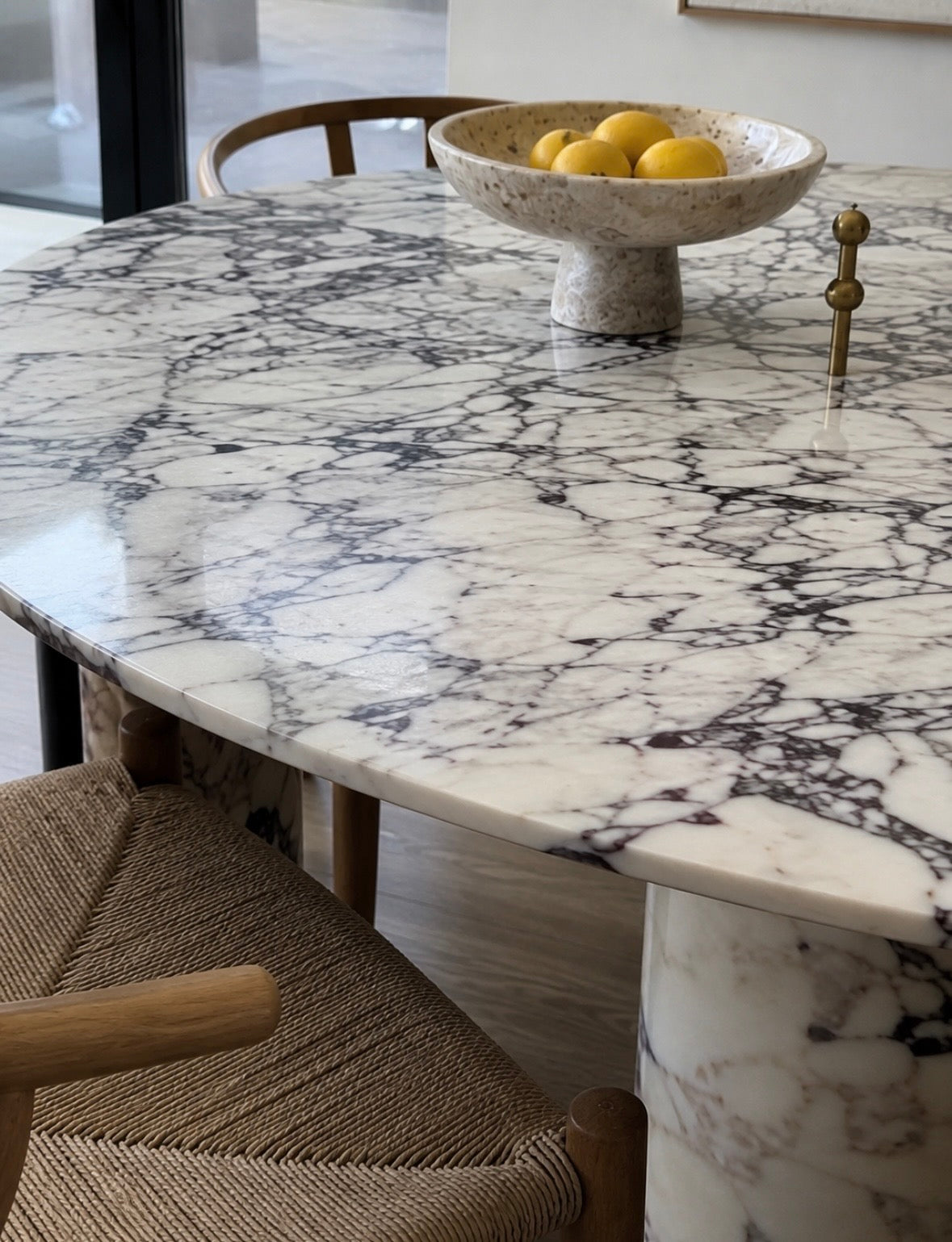 Heat viola marble dinning table