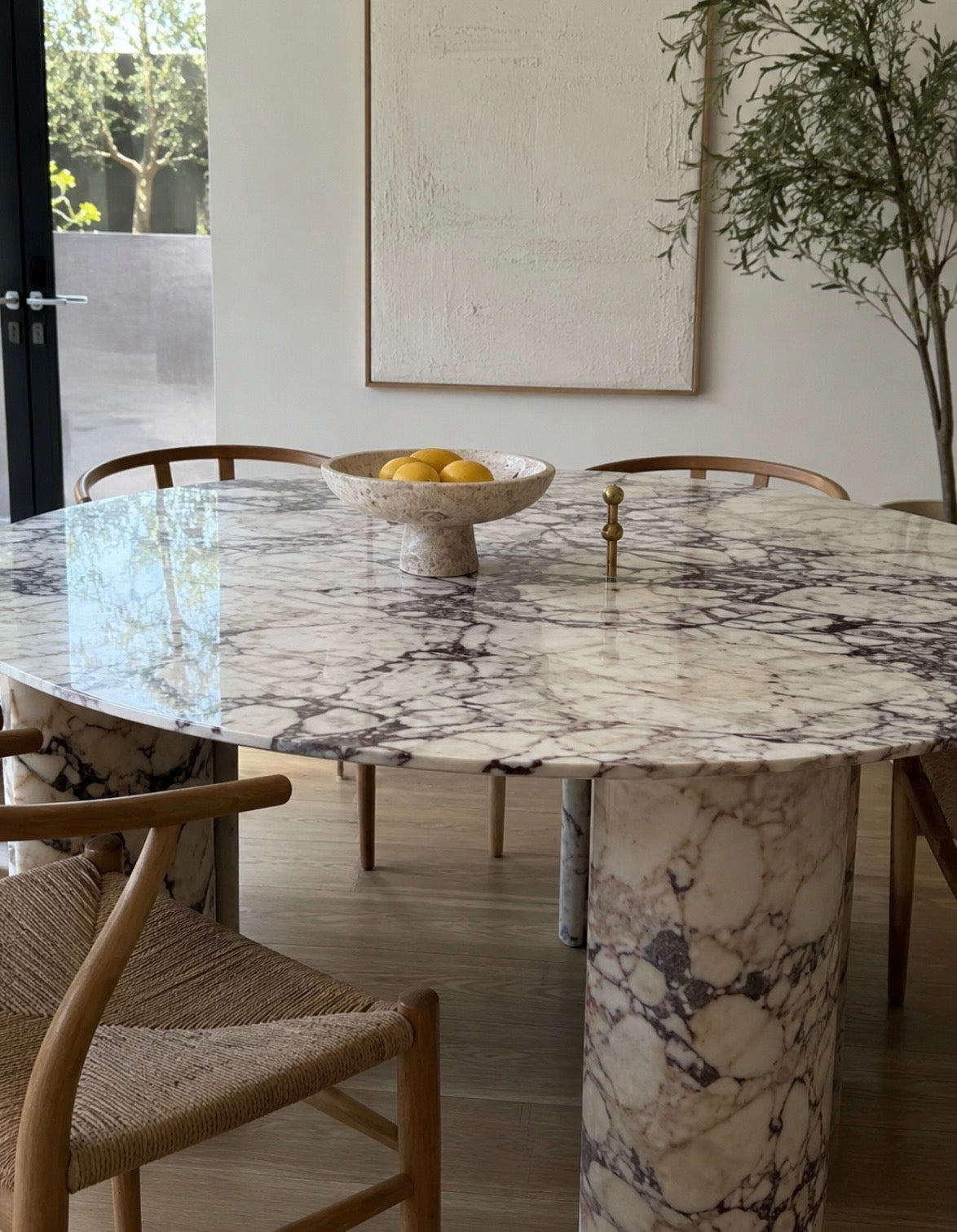 Heat viola marble dinning table