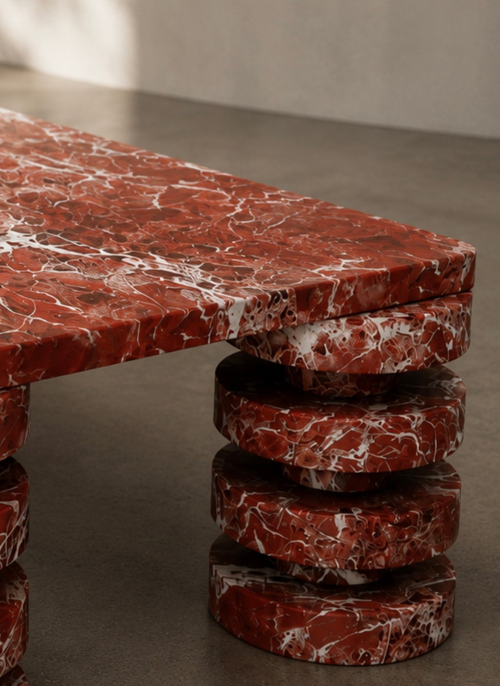 Rossa marble coffee table