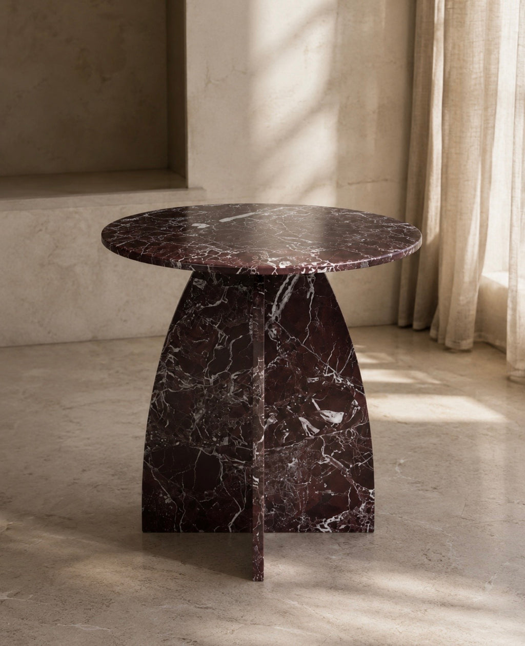 Chocolate levanto Marble side table