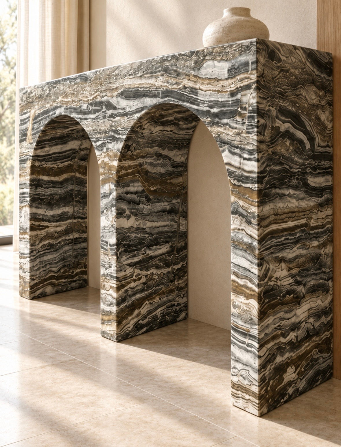 Arch console table