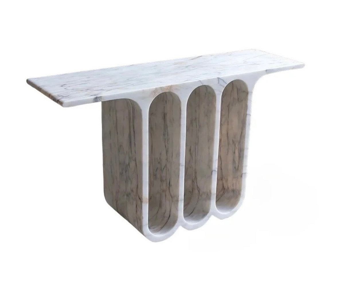Curved in arch console table