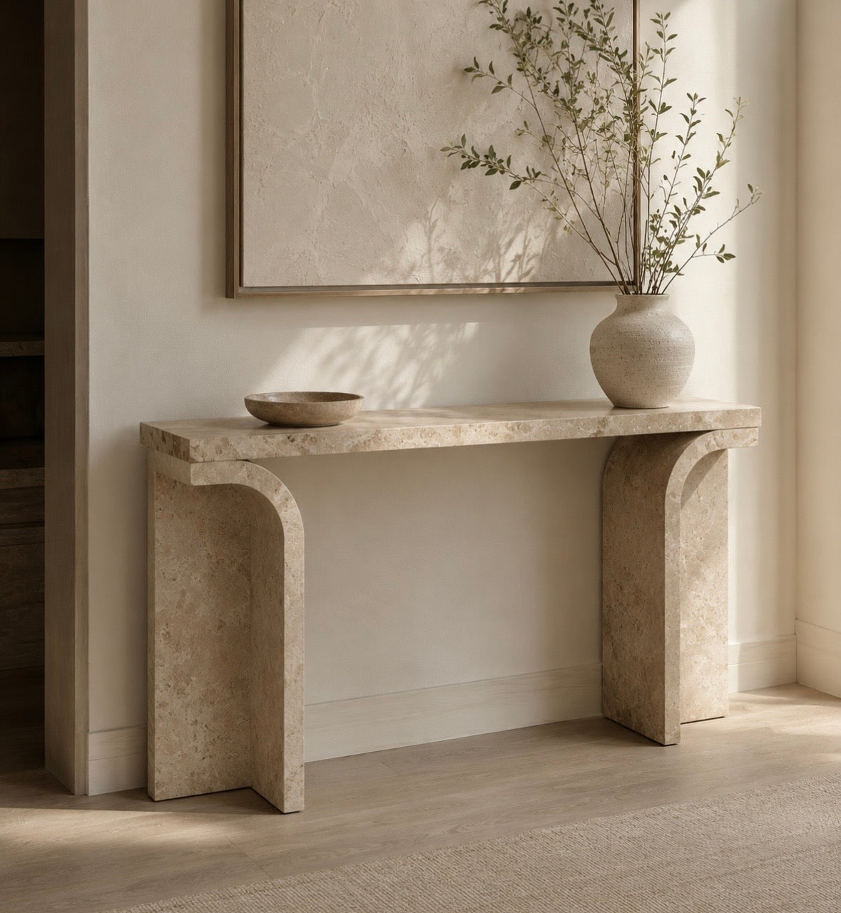Vivian stone console table