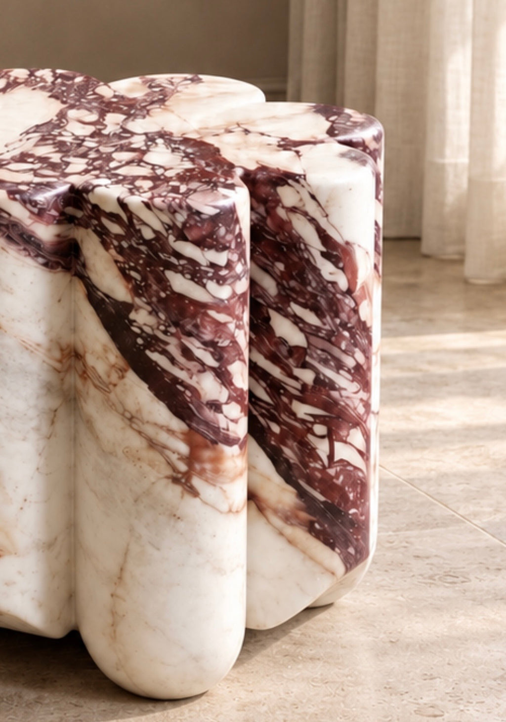Italian viola side table