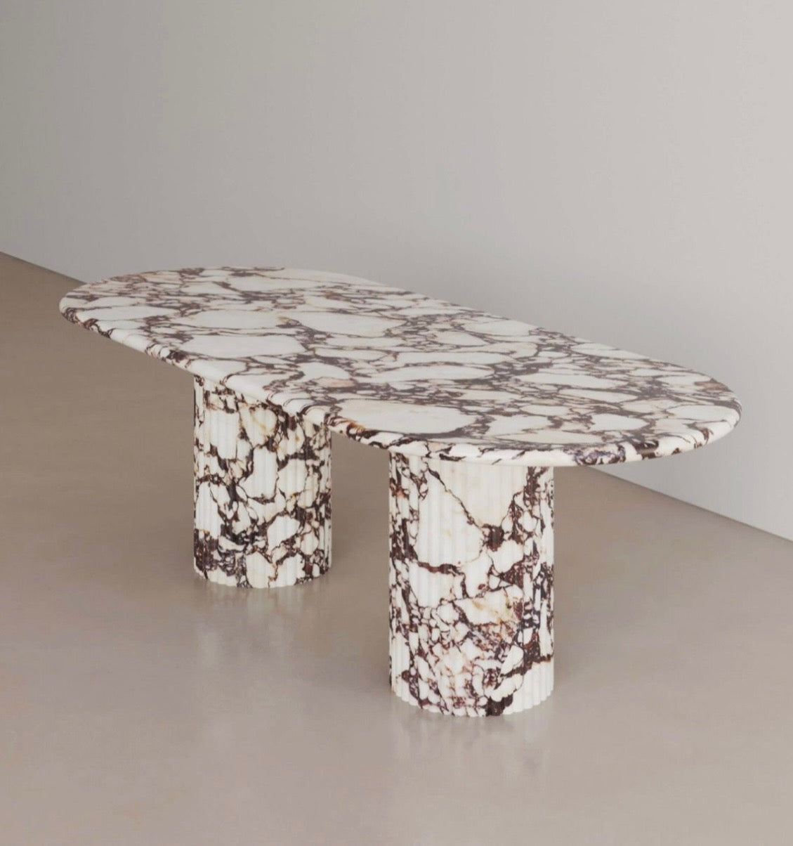 Burgundy viola marble Dinning table
