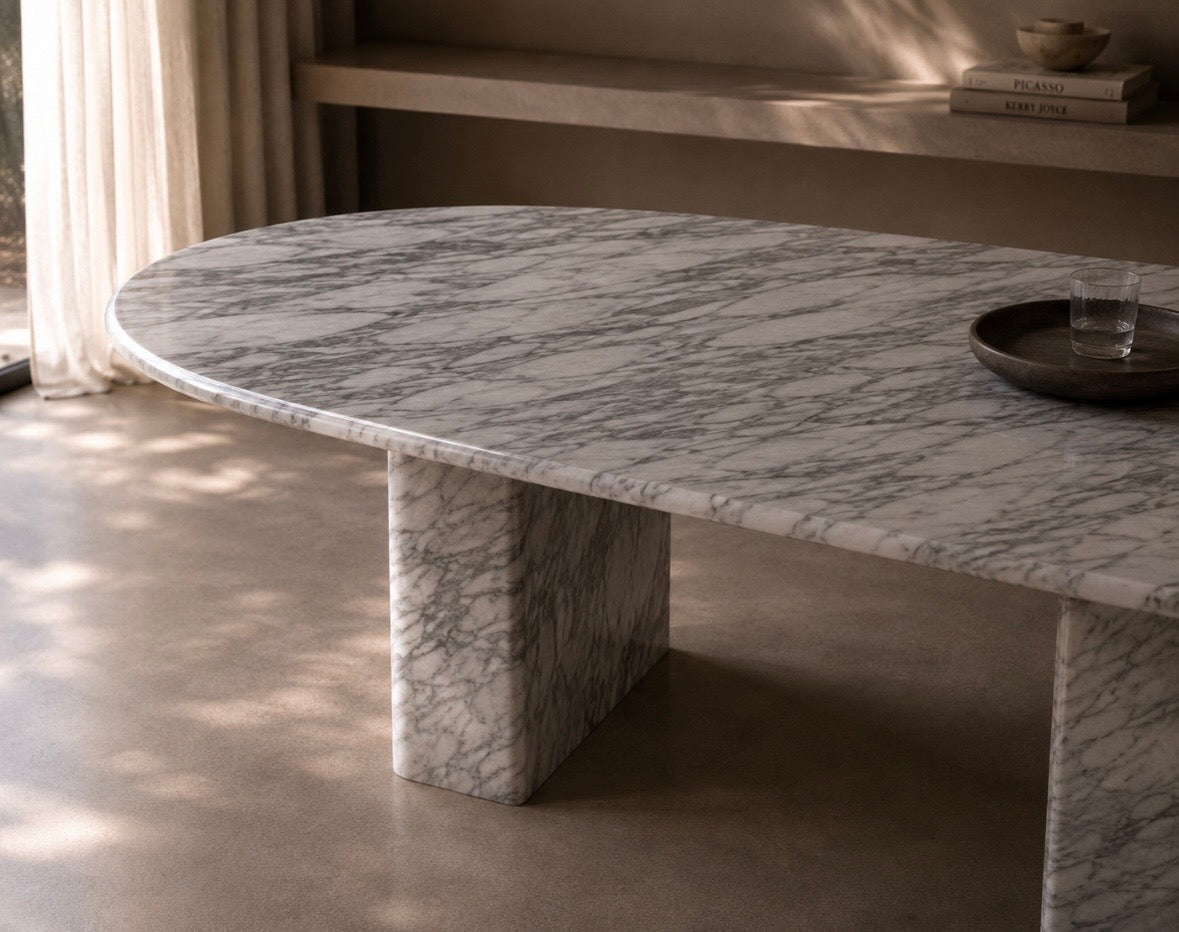 Tones of grey dinning table
