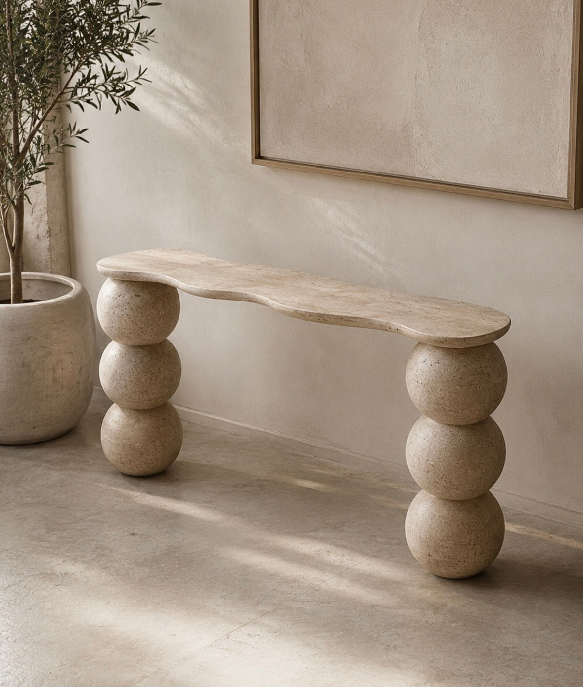 Sphere finish console table