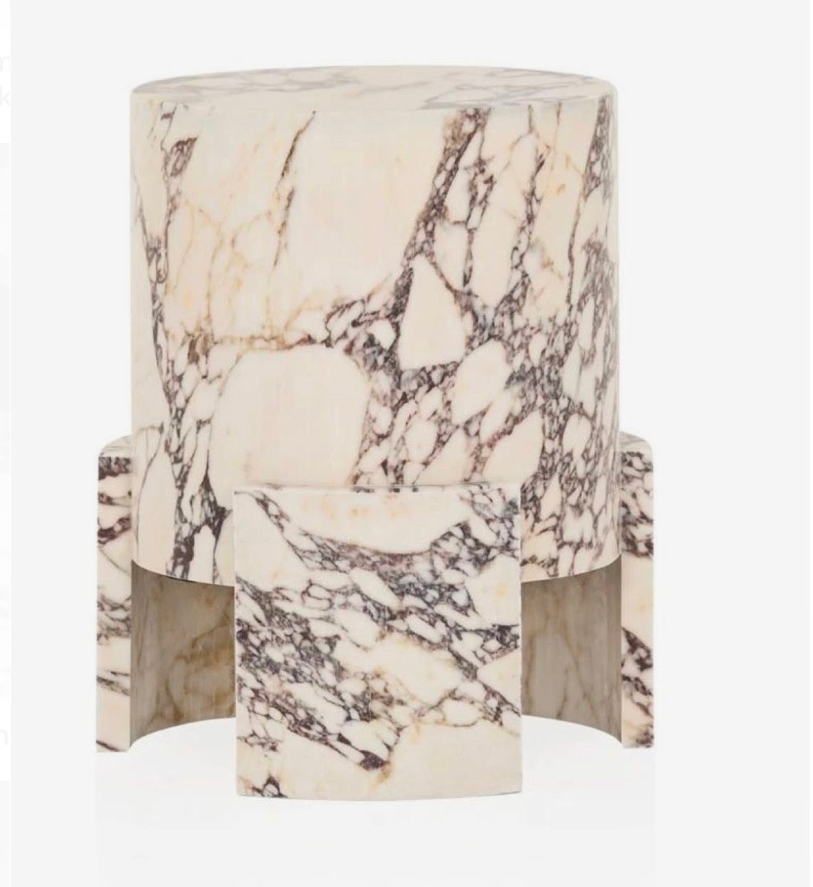Viola marble arch side table