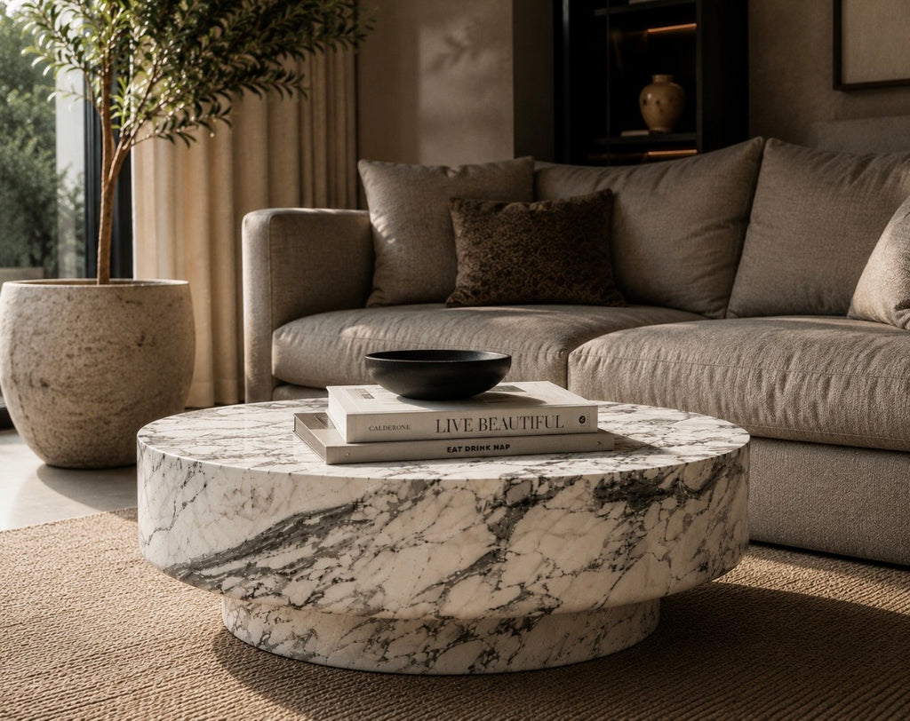Cupids marble coffee table