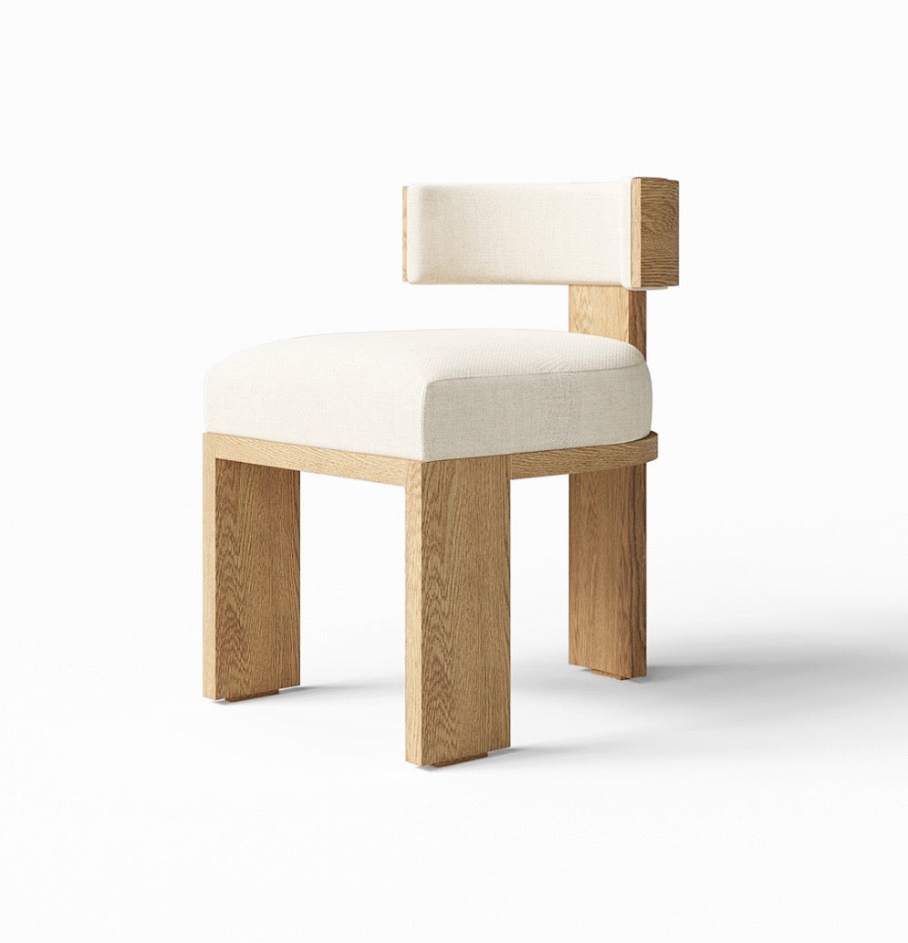 Oak wood dinning chair