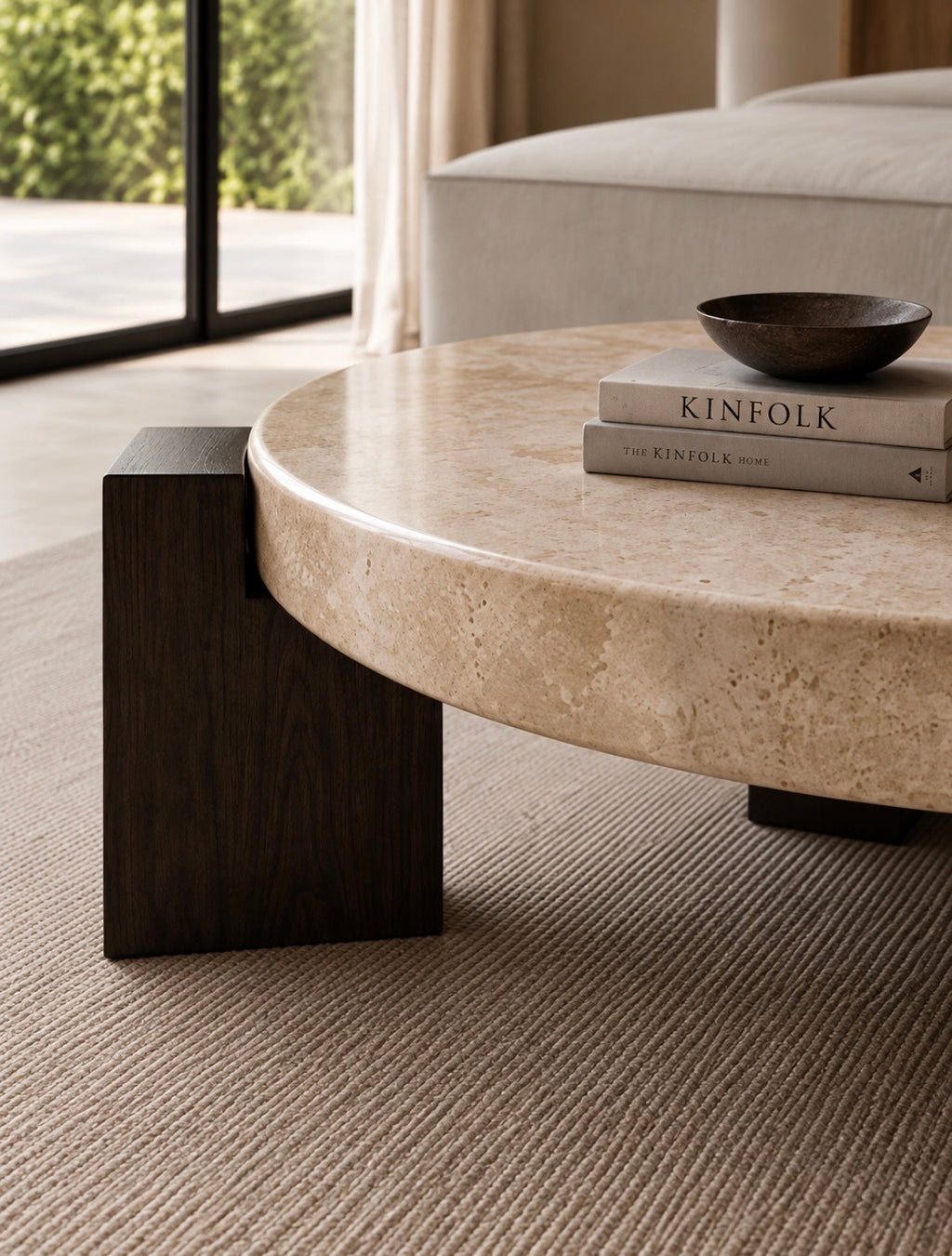 Cecil wooden frame coffee table