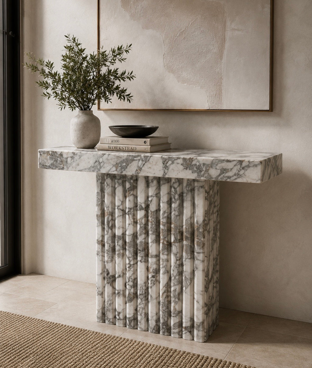 Marcel marble console table
