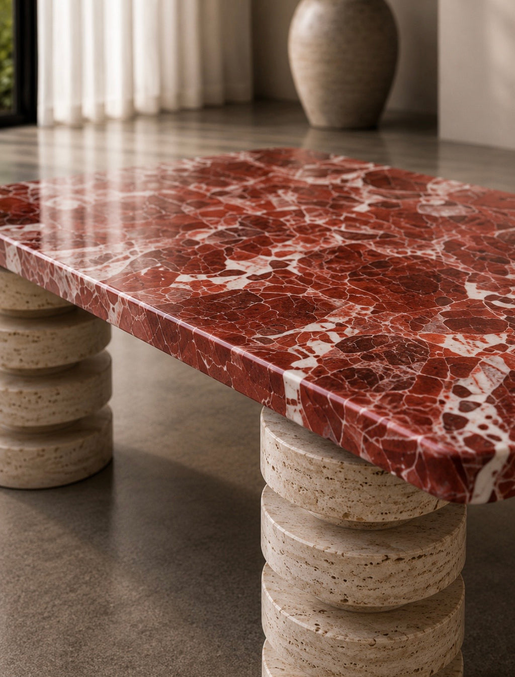 Rossa marble coffee table