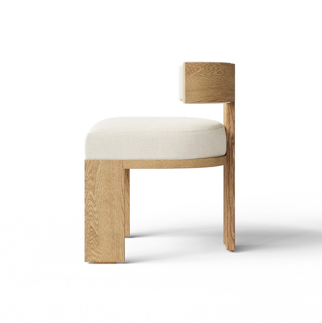 Oak wood dinning chair