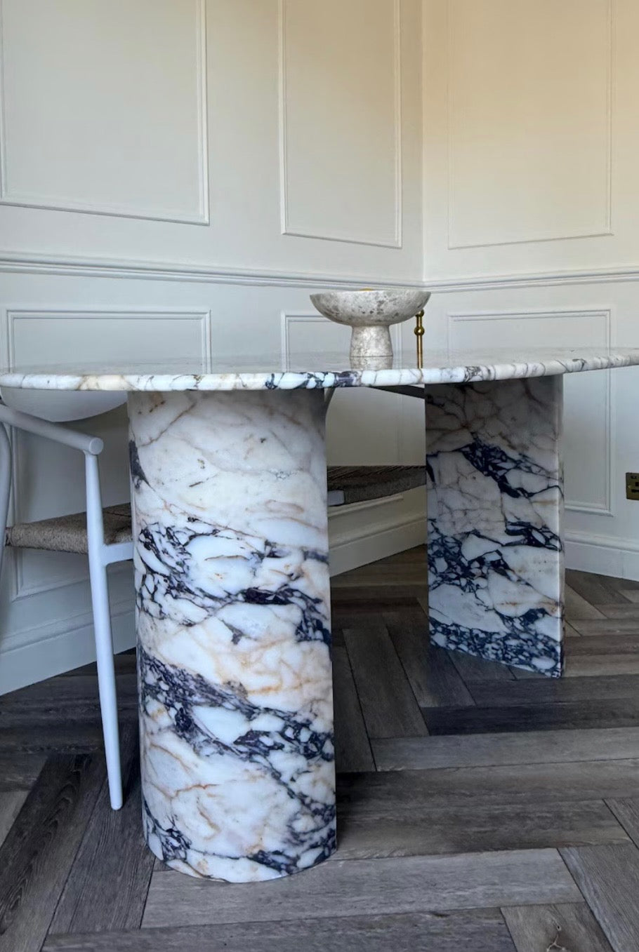 Heat viola marble dinning table