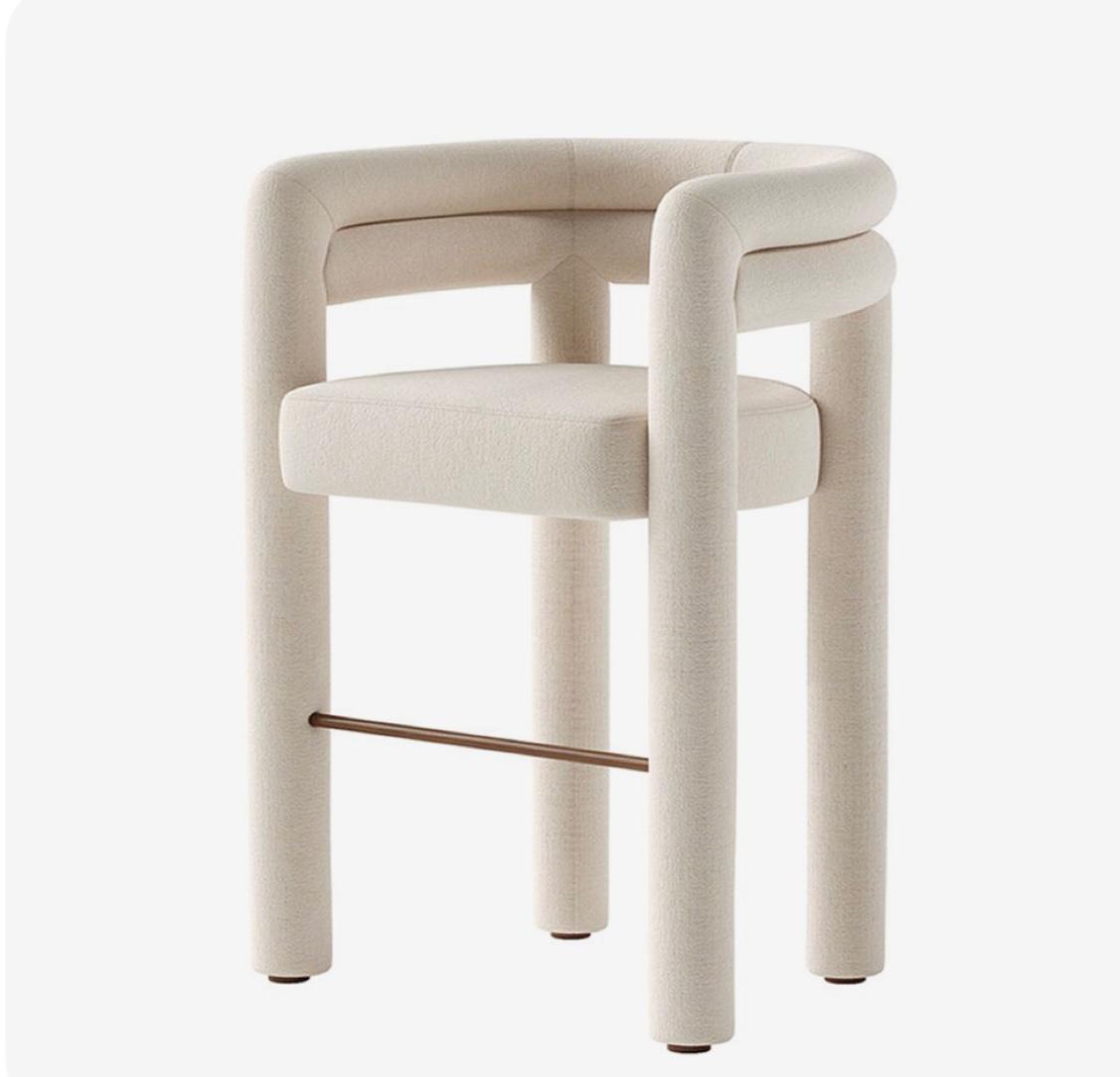 Bump Solid Wood Bar Chair