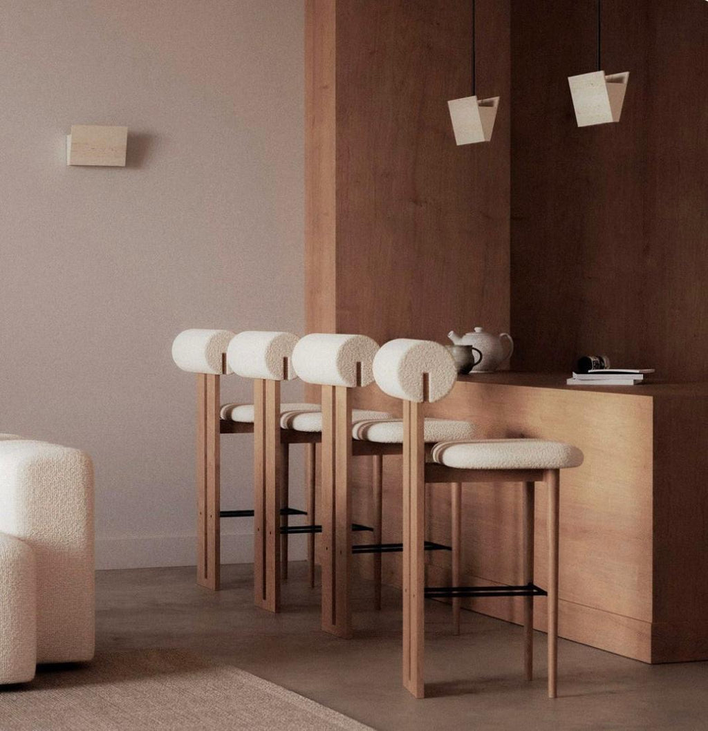 Arch Solid Wood Bar Chair