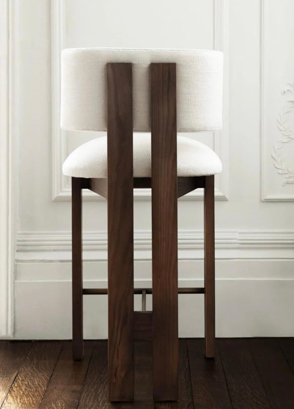 Oak Wood Bar Chair