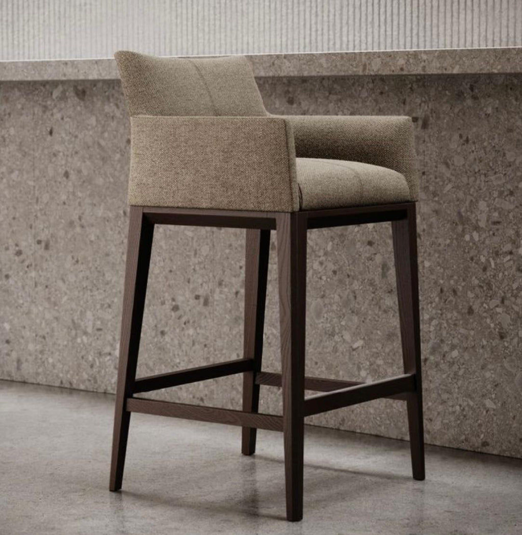 Harwo Solid Wood Bar Chair