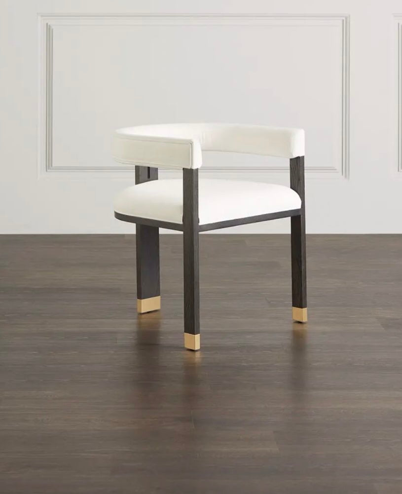 Golden Legs Wooden Frame Chair