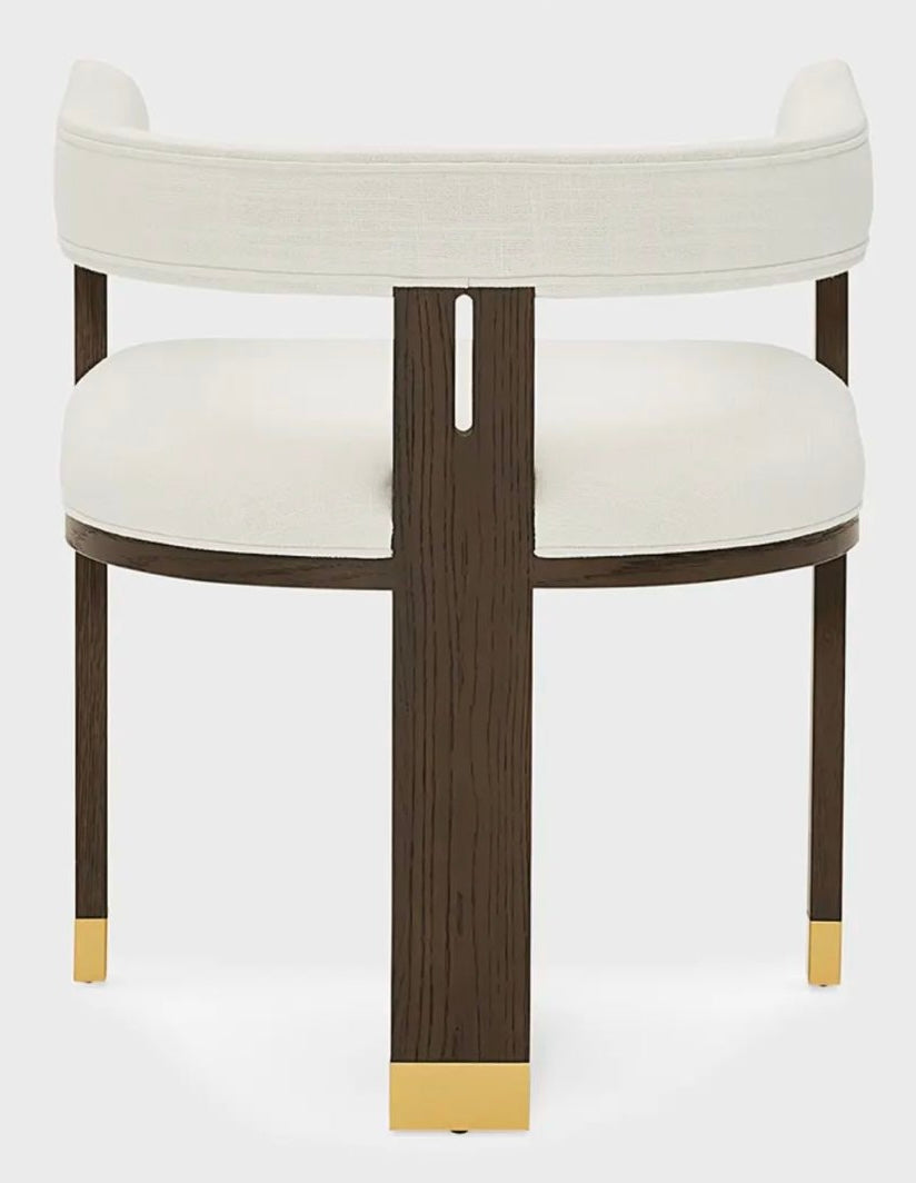 Golden Legs Wooden Frame Chair