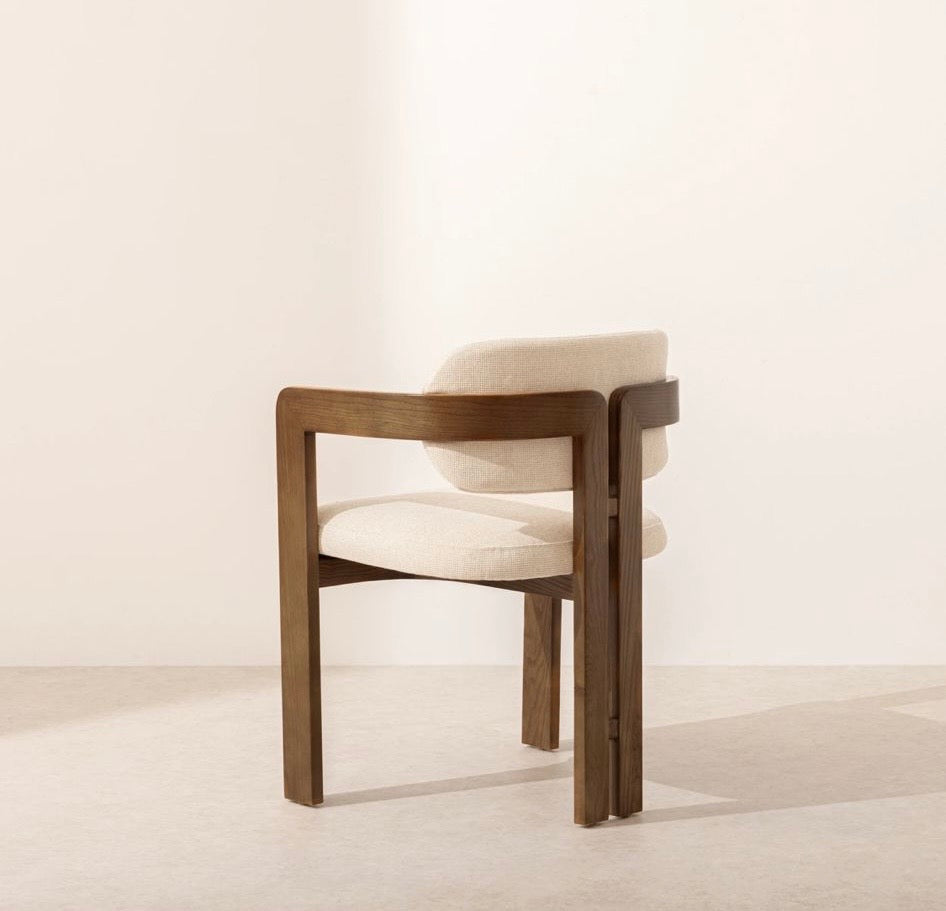 Honeycomb Wooden Frame Chair