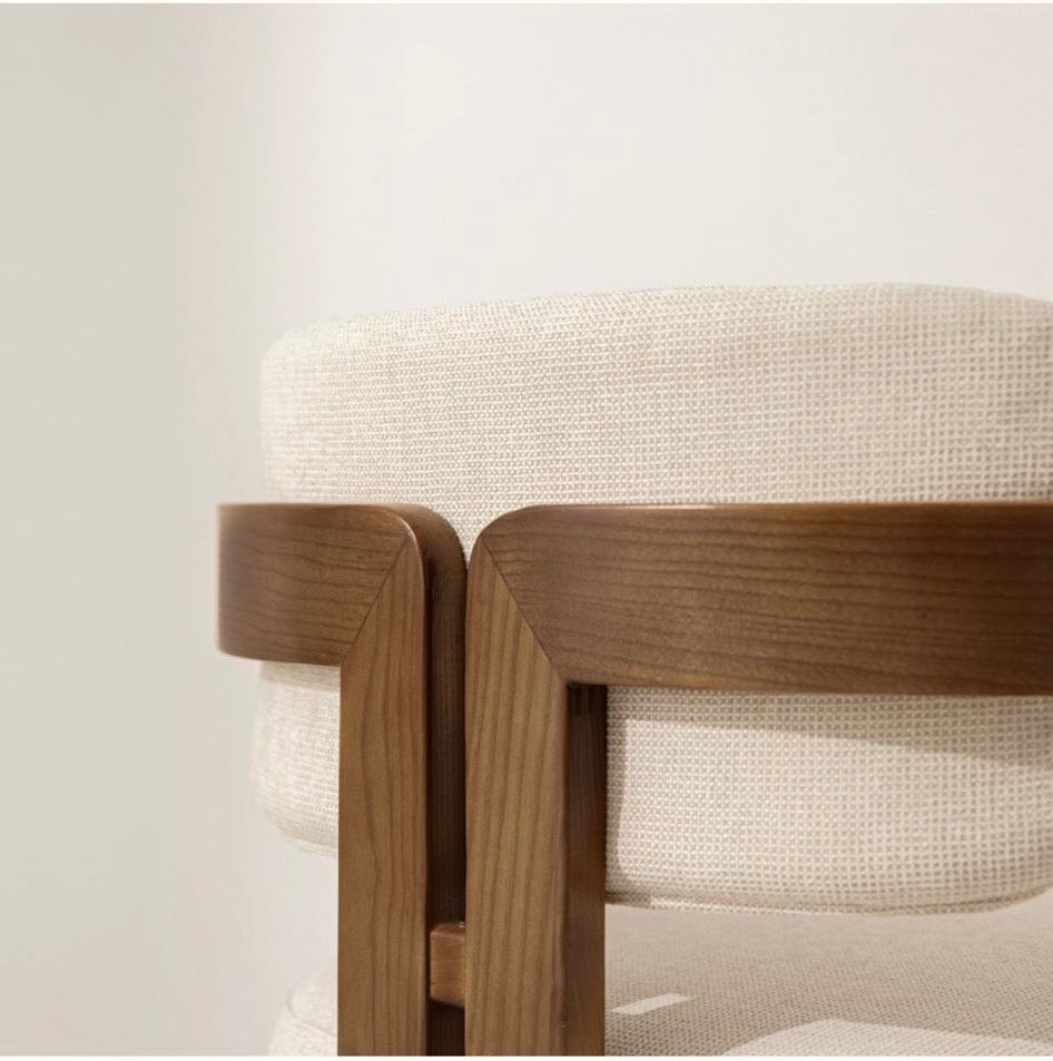 Honeycomb Wooden Frame Chair