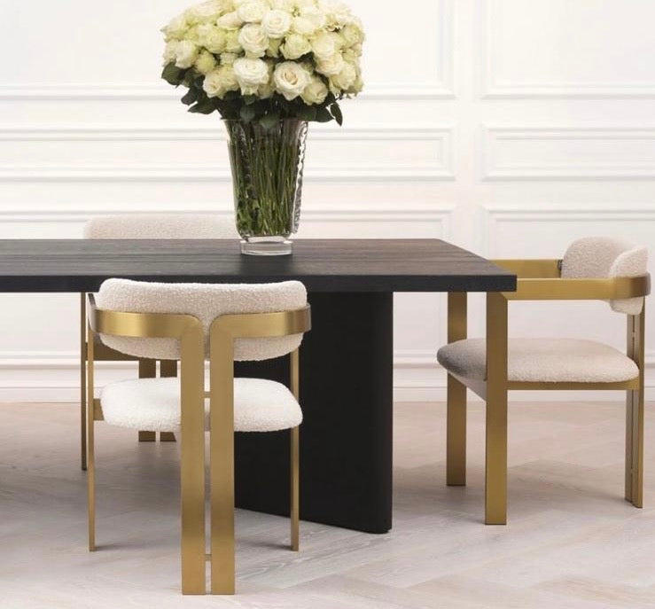 Golden Frame Amber Chair