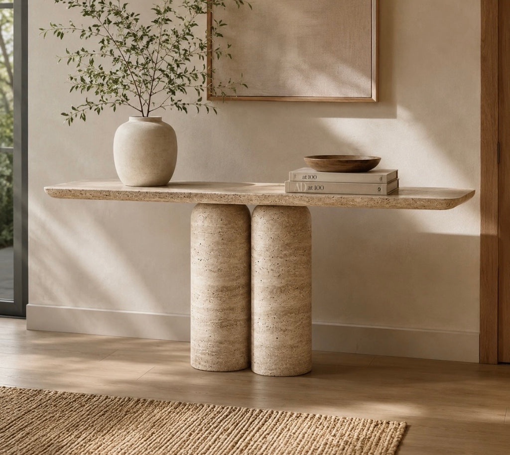 Arabescato Marble Console Table