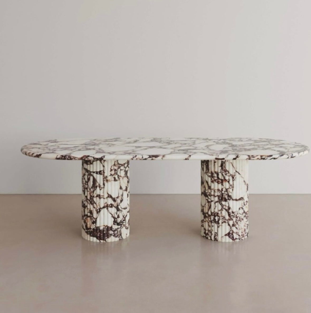 Burgundy viola marble Dinning table
