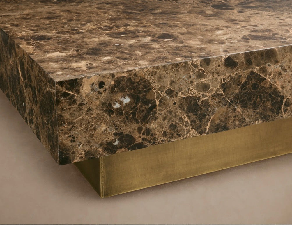 Emperador marble coffee table