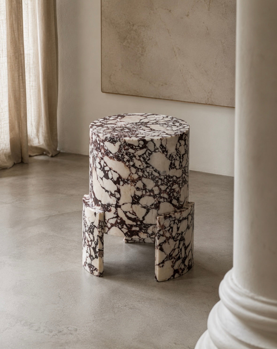 Viola marble  side table