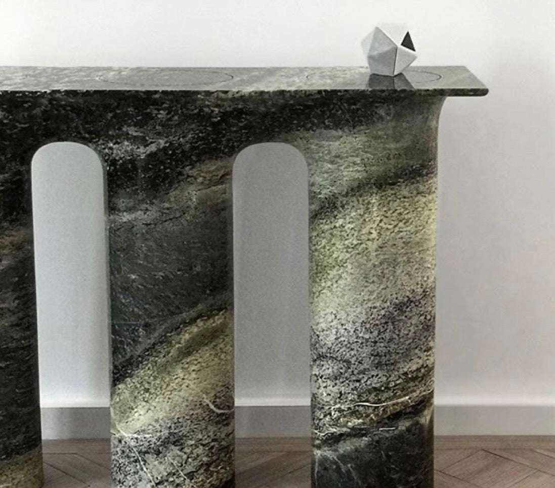 Sea moss console table