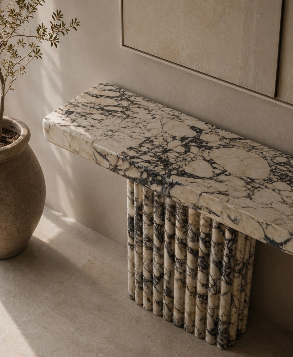 Salute marble console table