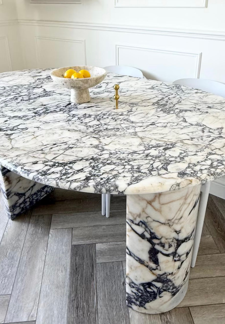 Heat viola marble dinning table